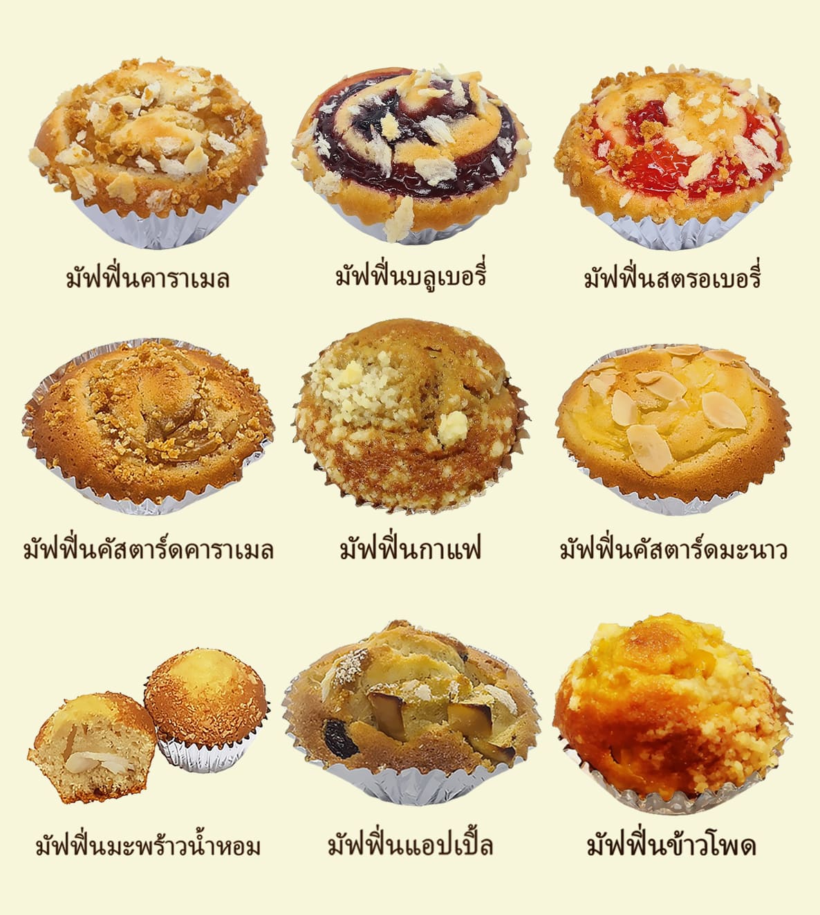 menu mufin